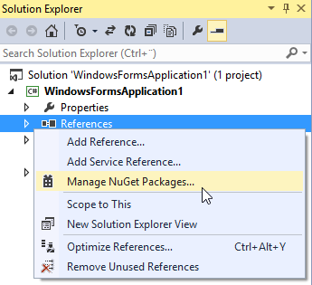 visual studio for mac nuget package manager console
